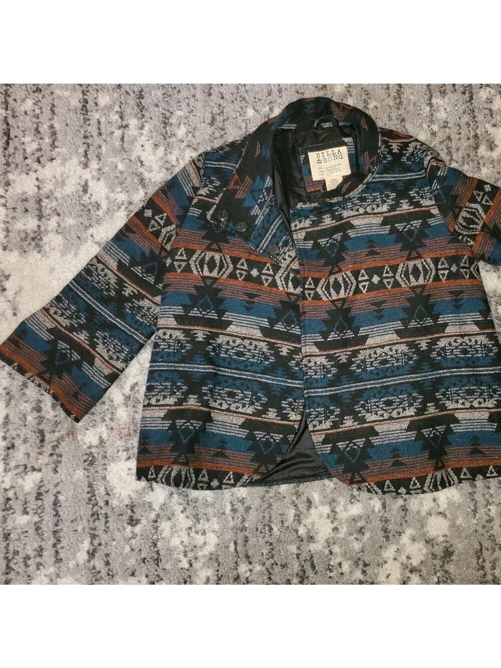 Billabong Printed Coat EUC Medium